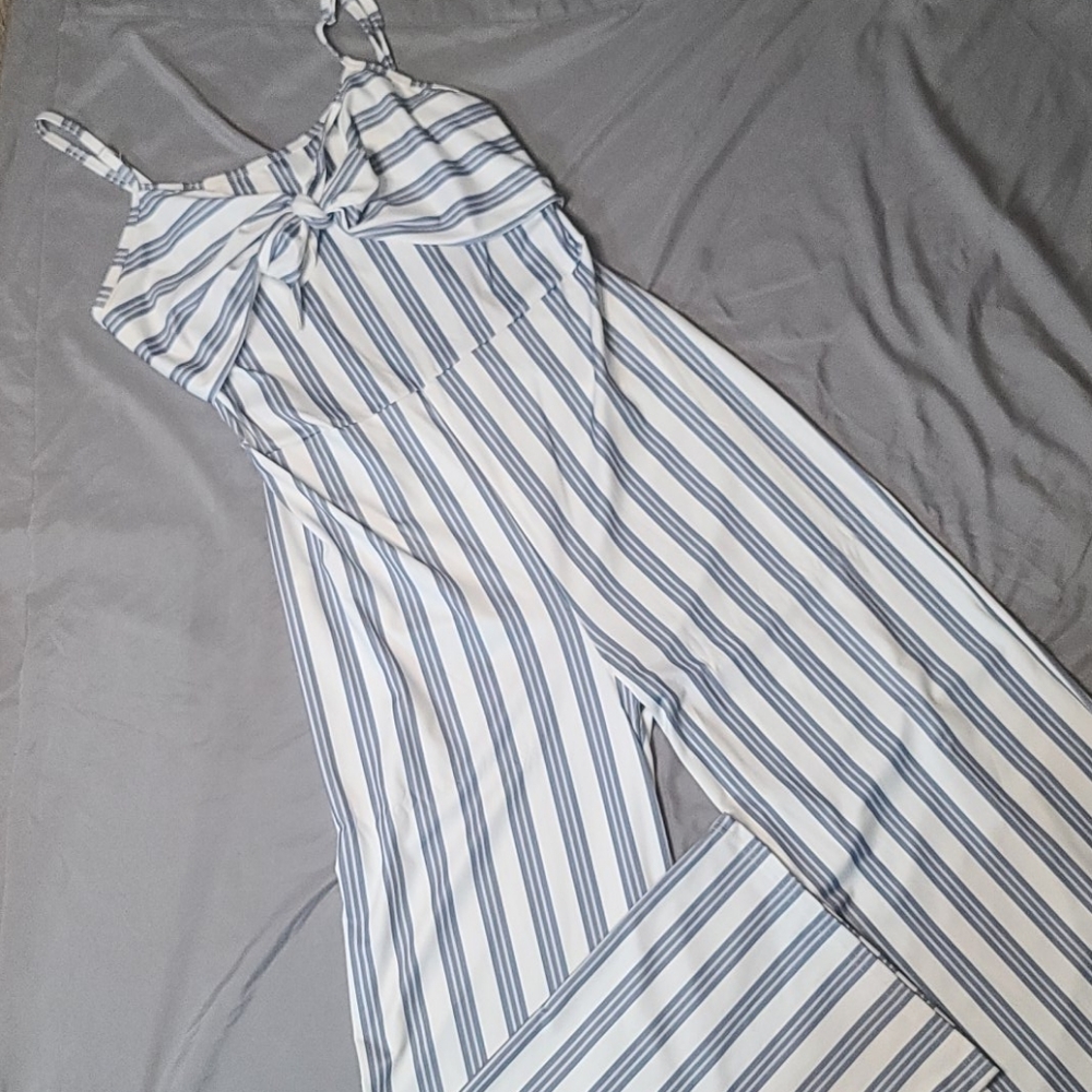 Blue & White 1 piece Jumper